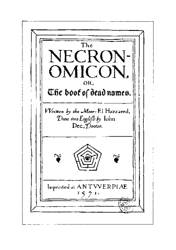 Portada de Mundo Desconocido: El Necronomicon
